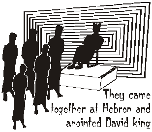 They came together at Hebron and anointed David king.